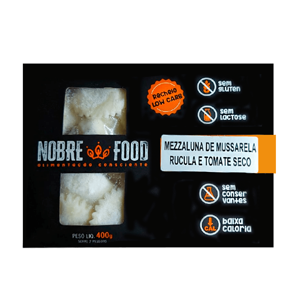 Mezzaluna de Mussarela Rúcula e Tomate Seco 400g Nobre Food