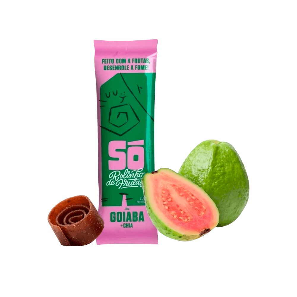 Rolinho de Frutas com Goiaba e Chia 20g Só Snacks