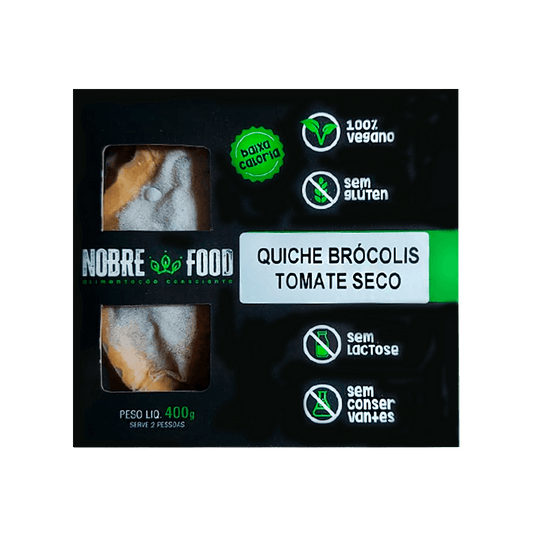 Quiche Brócolis Tomate Seco 400g  Nobre Food