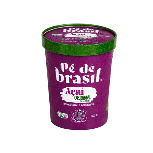 Açaí Orgânico Original com Guaraná 1,020Kg Pé de Brasil