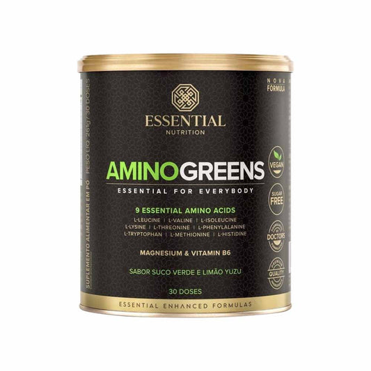 Amino Greens Suco Verde e Limão Yuzu 261g Essential Nutrition