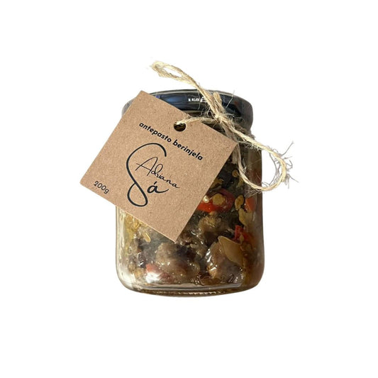 Antepasto Artesanal de Berinjela 200g Adriana Sá