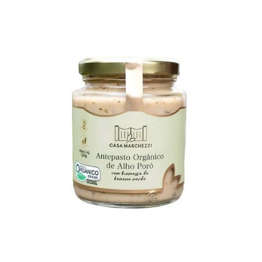 Antepasto Orgânico de Alho Poró 220g Casa Marchezzi