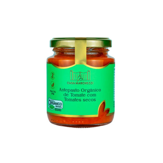 Antepasto Orgânico de Tomate com Tomate Seco 210g Casa Marchezzi