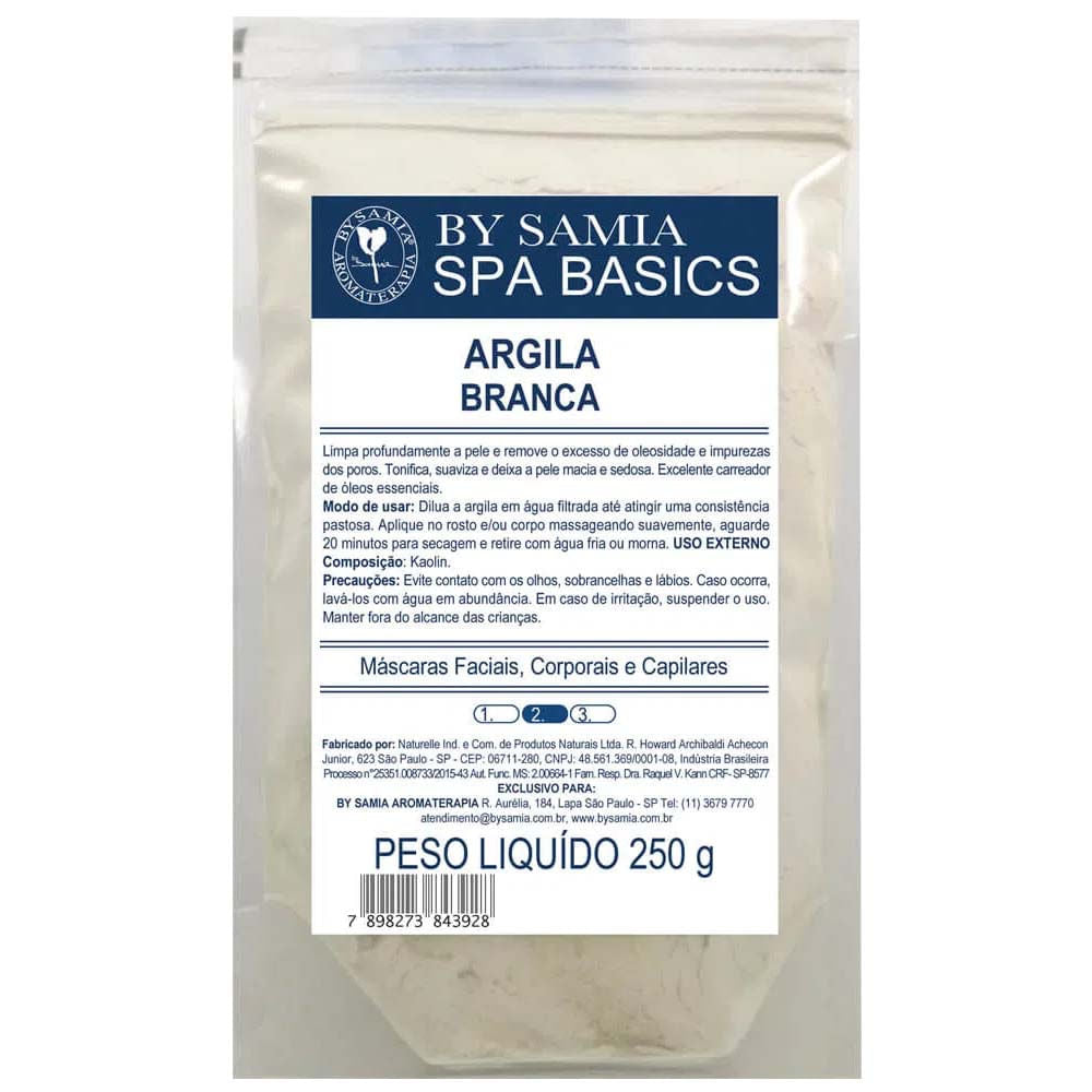 Argila Branca 250g By Samia