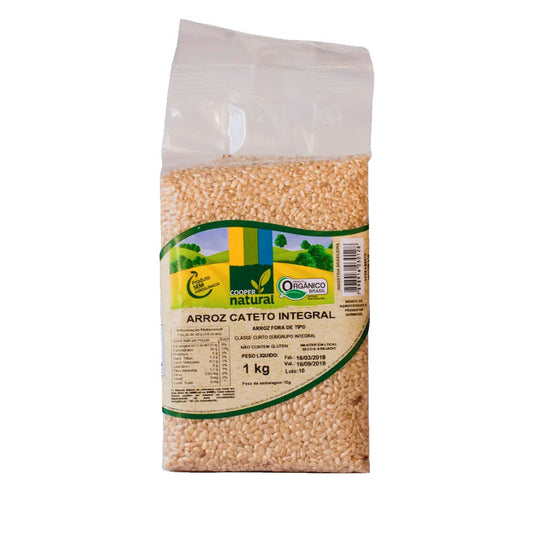 Arroz Cateto Integral Orgânico 1kg Coopernatural