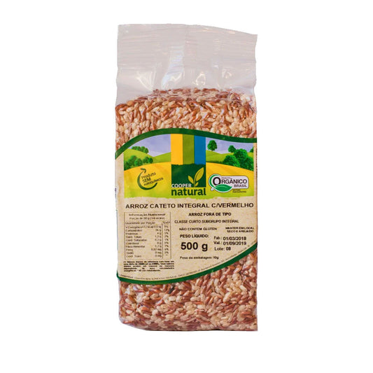 Arroz Cateto Integral com Vermelho Orgânico 500g Coopernatural