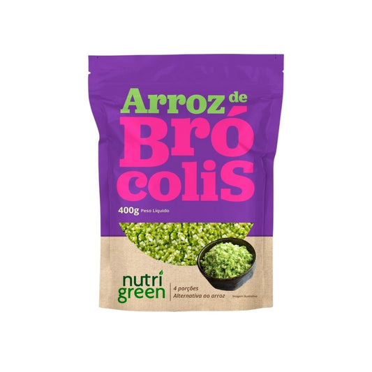 Embalagem-de-Arroz-de-Brocolis-Nutri-Green-400g-alternativa-ao-arroz-tradicional.-Destaca-4-porcoes-e-imagem-ilustrativa-do-produto-pronto.