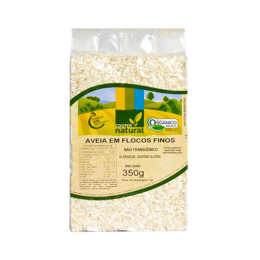 Aveia em Flocos Finos Orgânico 350g Coopernatural