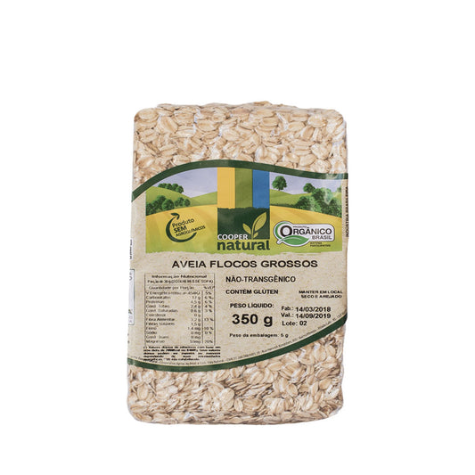Aveia em Flocos Grossos Orgânico 350g Coopernatural