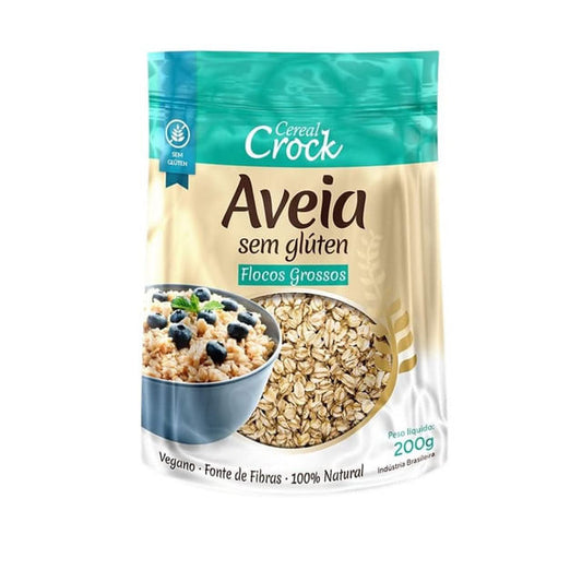 Embalagem-de-Aveia-em-Flocos-Grossos-sem-Gluten-design-verde-e-dourado-ilustracao-de-mingau-com-frutas.-Produto-vegano-natural-e-fonte-de-fibras.