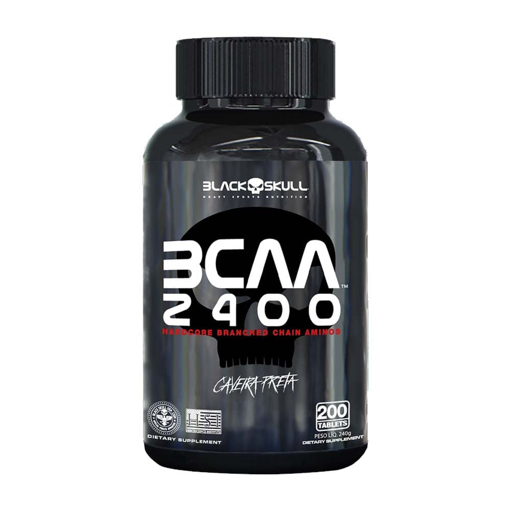 BCAA 2400 200 Tablets Black Skull