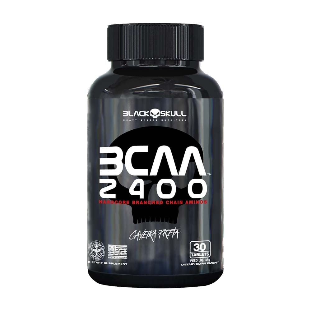 BCAA 2400 30 Tablets Black Skull