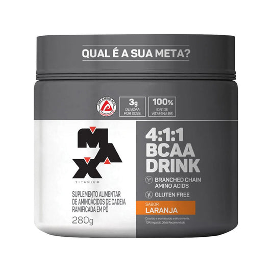 BCAA Drink Sabor Laranja 280g Max Titanium