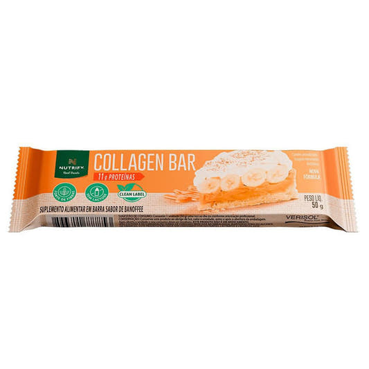Barra Proteica Collagen Bar Banoffee 50g Nutrify
