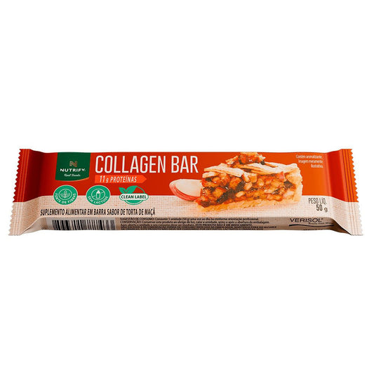 Barra Proteica Collagen Bar Torta de Maçã 50g Nutrify