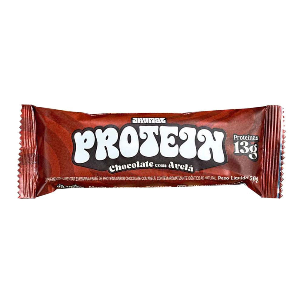 Barra Vegan Protein Chocolate com Avelã 50g Jhamal