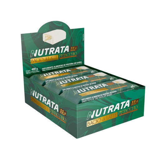 Barra-de-Proteina-Bacio-Di-Latte-Pistacchio-com-Chocolate-Branco-12x40g-Nutrata