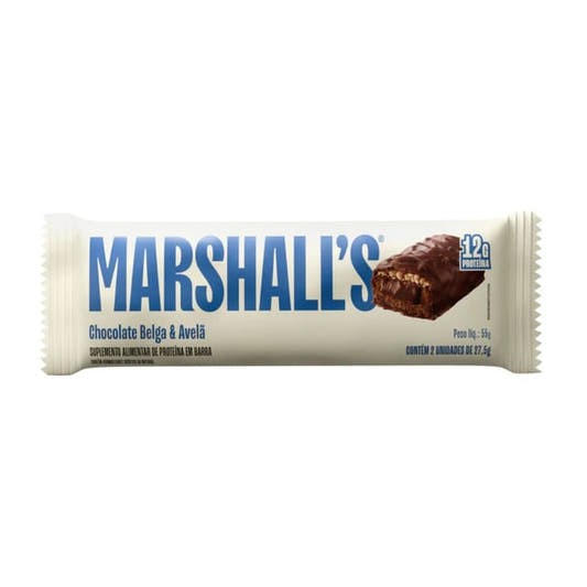 Embalagem-branca-da-Barra-de-Proteina-Marshalls-sabor-Chocolate-Belga-e-Avela-com-destaque-para-12g-de-proteina-na-parte-superior.