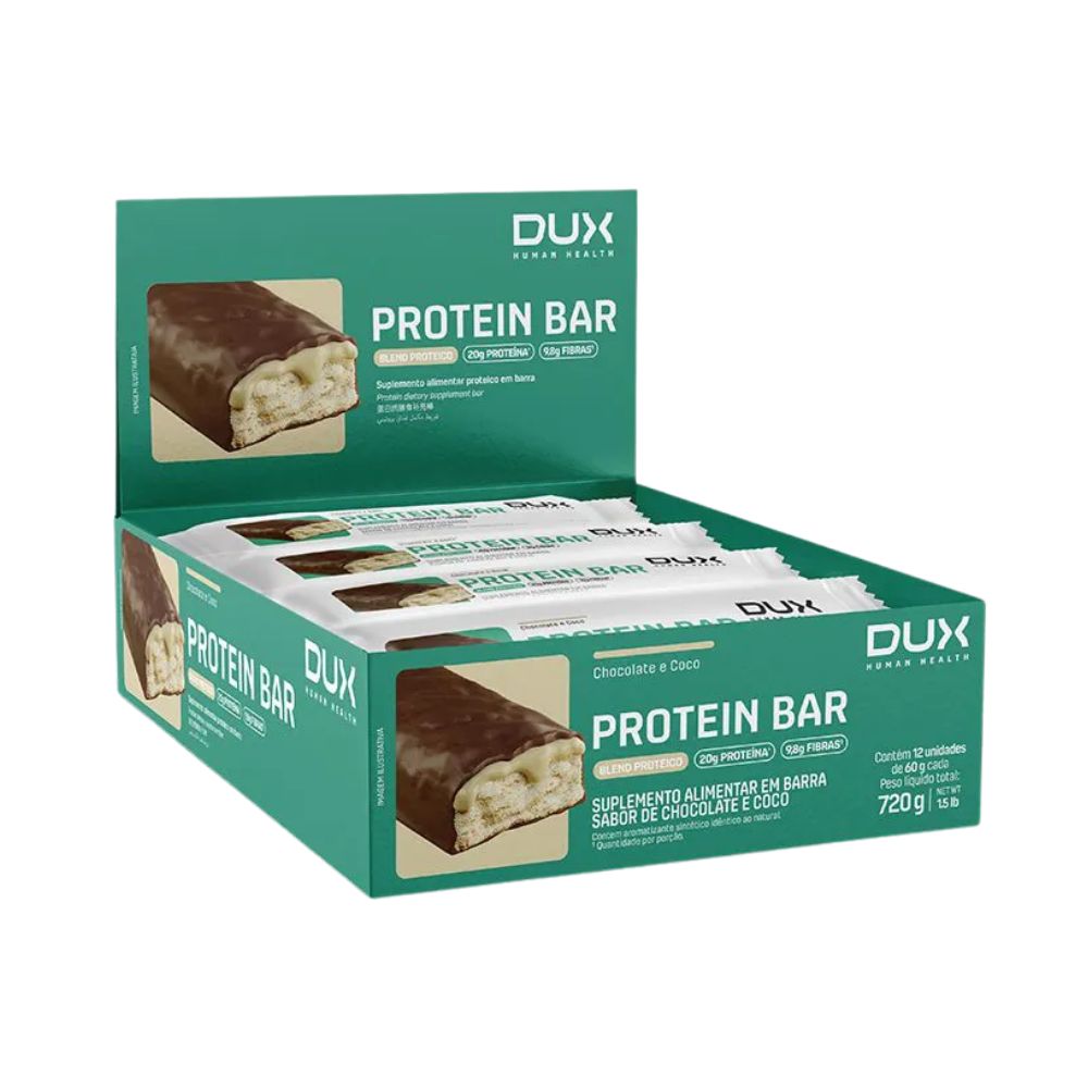 Barra-de-Proteina-Chocolate-e-Coco-Caixa-com-12x60g-DUX-Human-Health