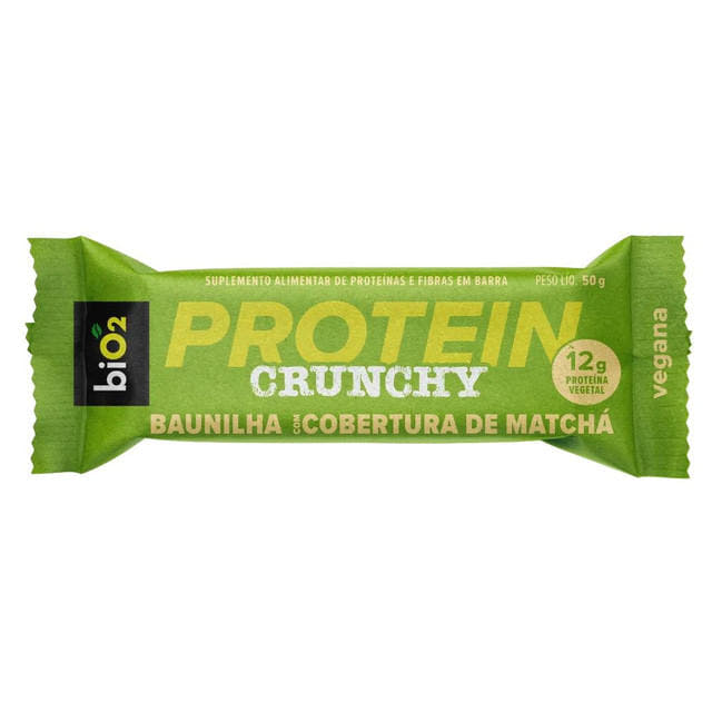biO2 Protein Crunchy Baunilha com Matchá 50g biO2