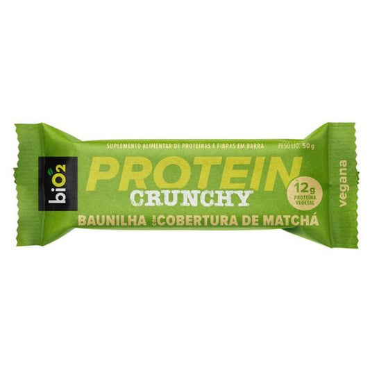biO2 Protein Crunchy Baunilha com Matchá 50g biO2