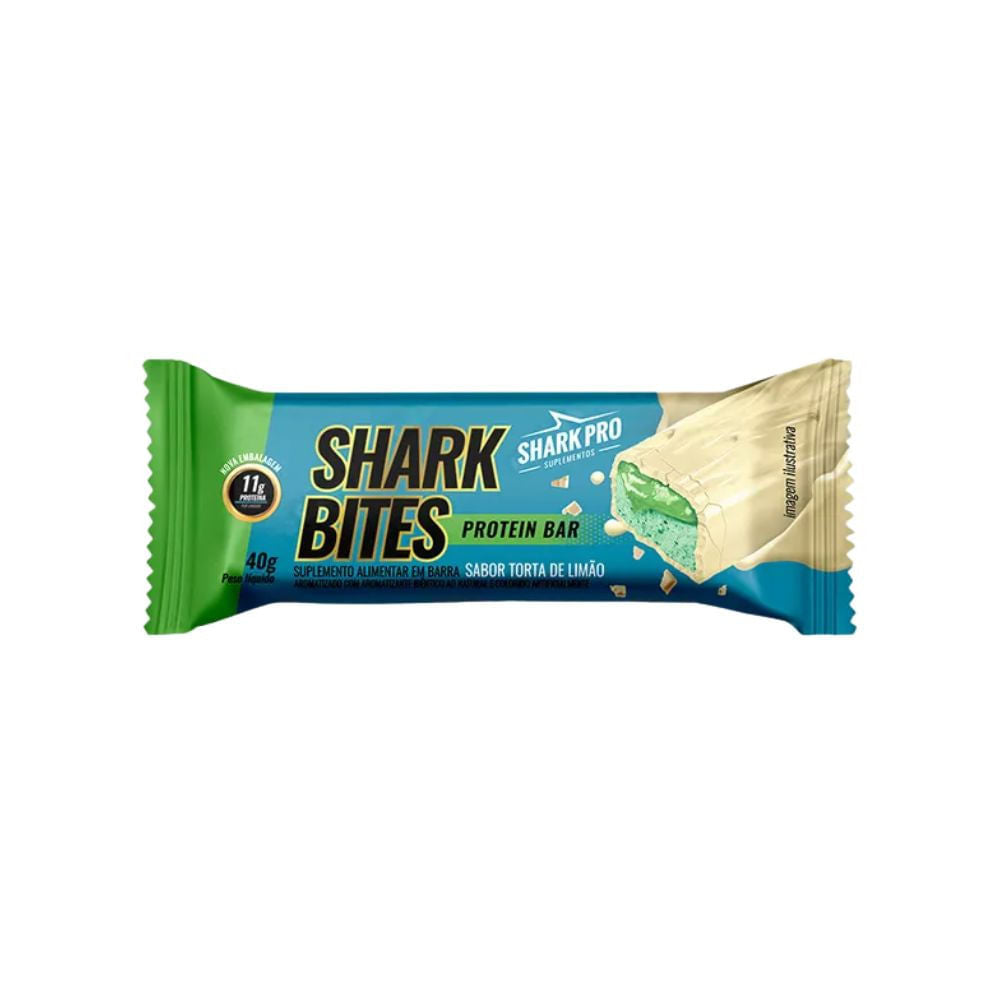Barra de Proteína Shark Bites Torta de Limão 40g Shark Pro