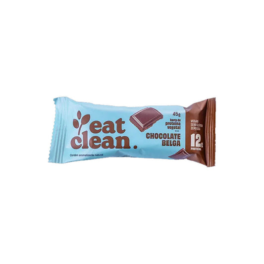 Barra de Proteína Vegetal Chocolate Belga 45g Eat Clean