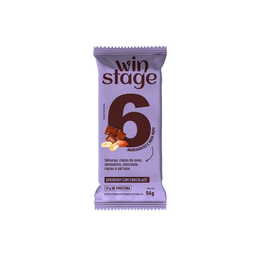Barra de Proteína Amendoim com Chocolate 54g Winstage