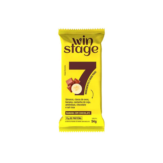 Barra de Proteína Banana com Chocolate 54g Winstage