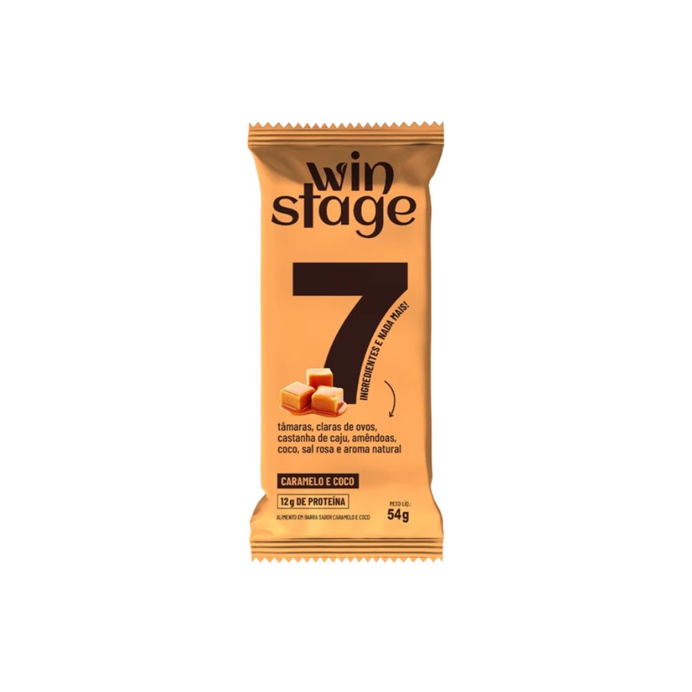 Barra de Proteína Caramelo e Coco 54g Winstage