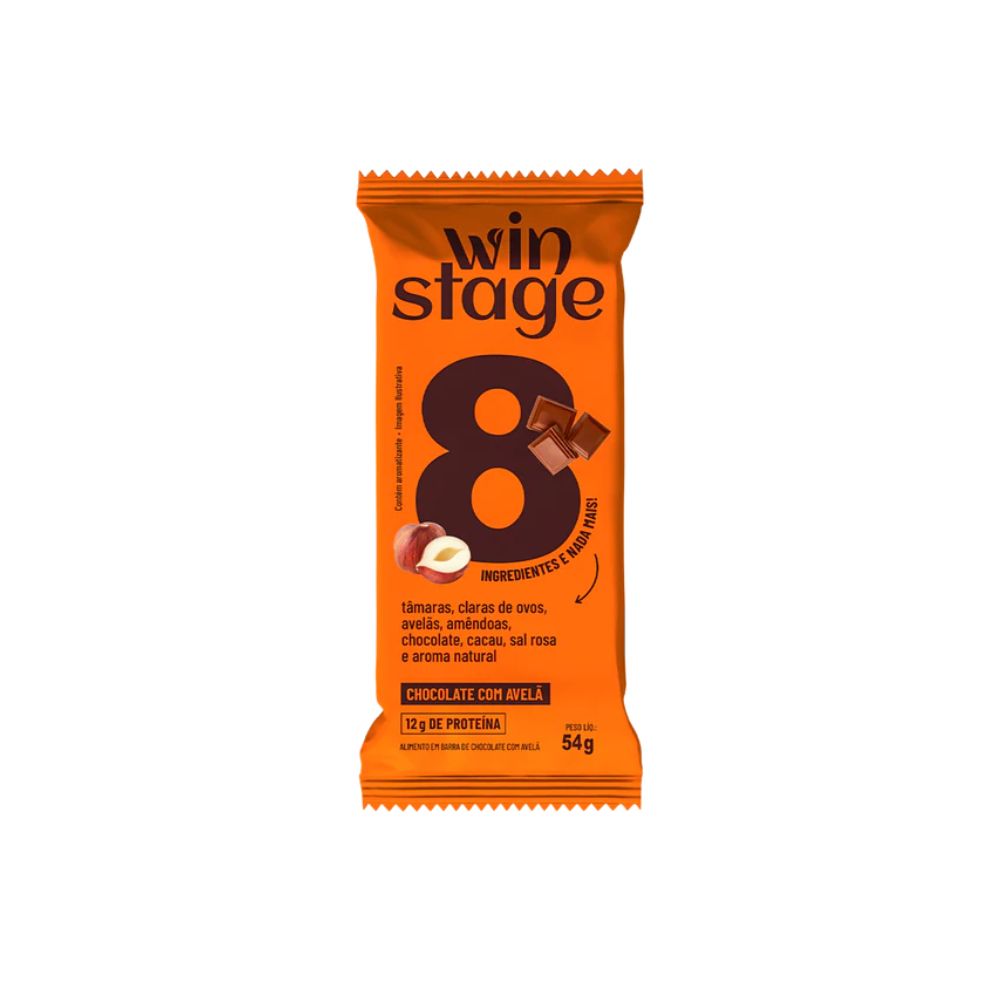 Barra de Proteína Chocolate com Avelã 54g Winstage