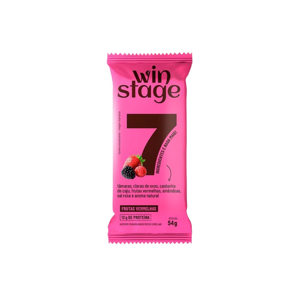 Barra de Proteína Frutas Vermelhas 54g Winstage