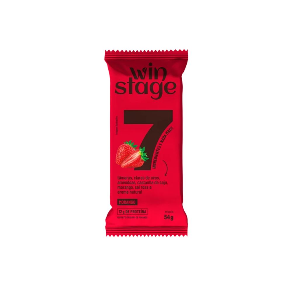 Barra de Proteína Morango 54g Winstage