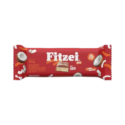 Barra de Proteína Sabor Coco 40g Fitzei