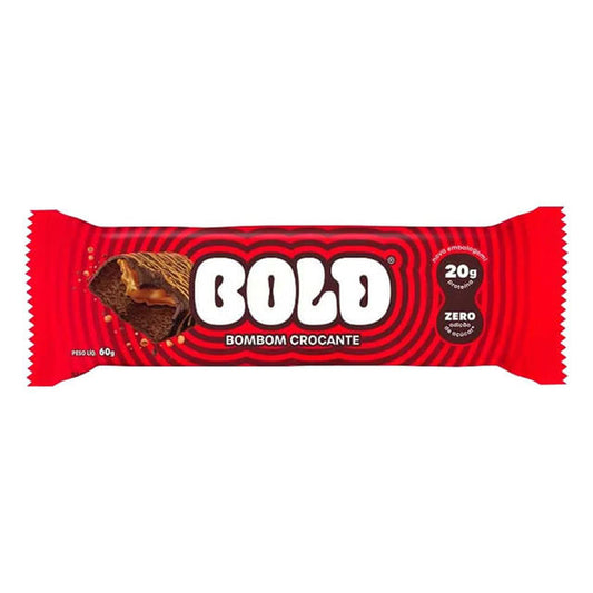 Barrinha Bold Bar Bold Bombom Crocante 60g Bold Nutrition