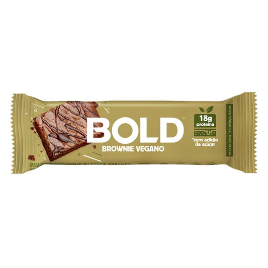 Barrinha Bold Bar Brownie Vegano 60g Bold Nutrition