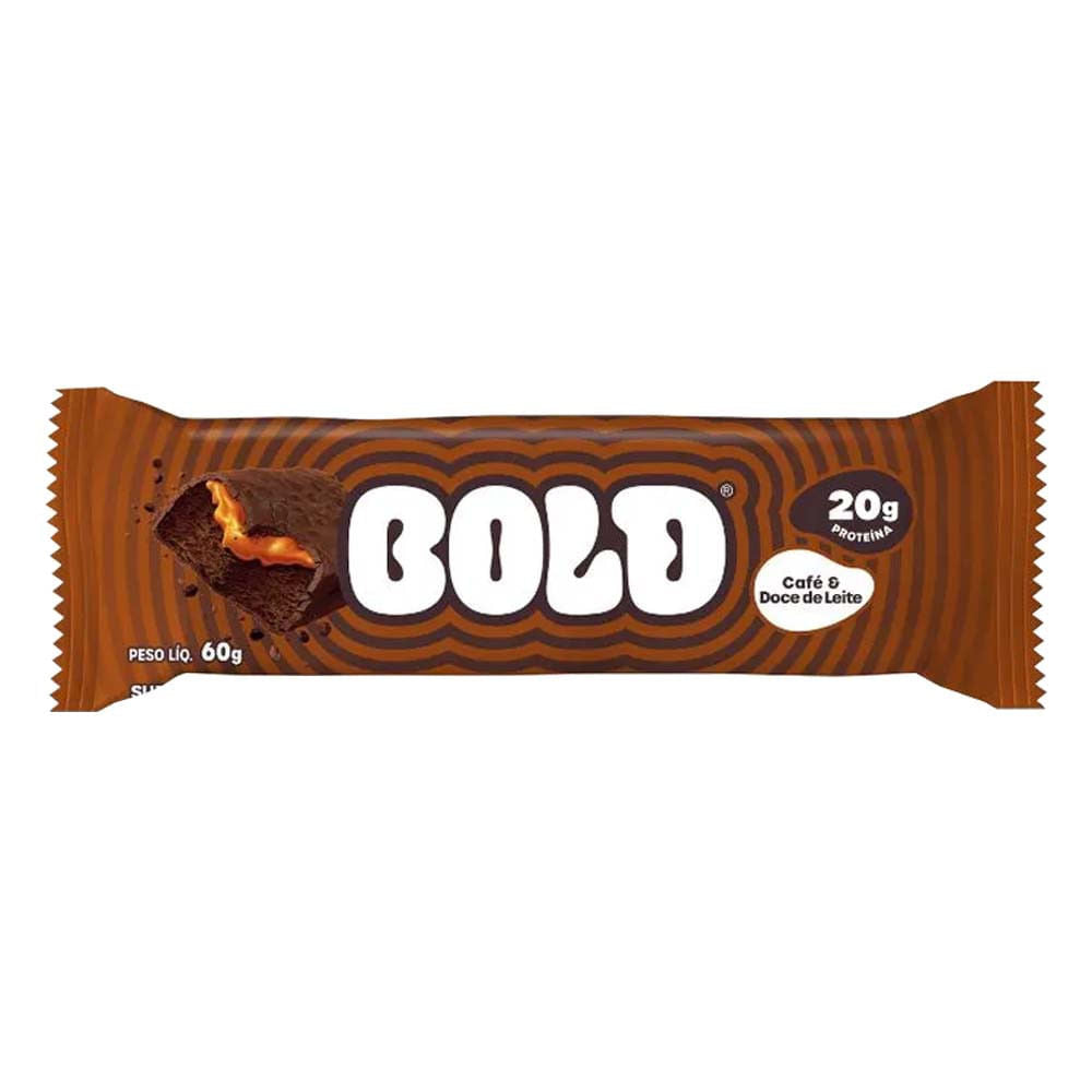 Barrinha Bold Bar Café e Doce de Leite 60g Bold Nutrition