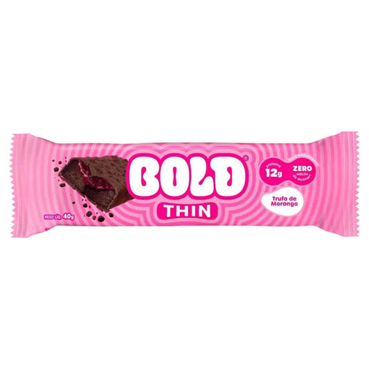 Barrinha Bold Thin Trufa de Morango Bold Nutrition