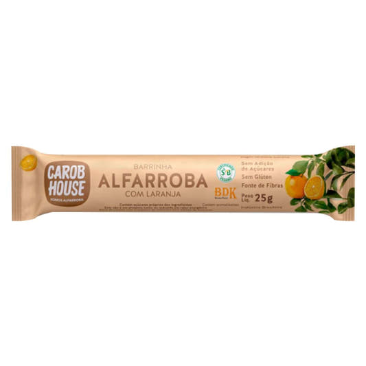 Barrinha de Alfarroba com Laranja 25g Carob House
