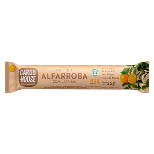 Barrinha de Alfarroba com Laranja 25g Carob House