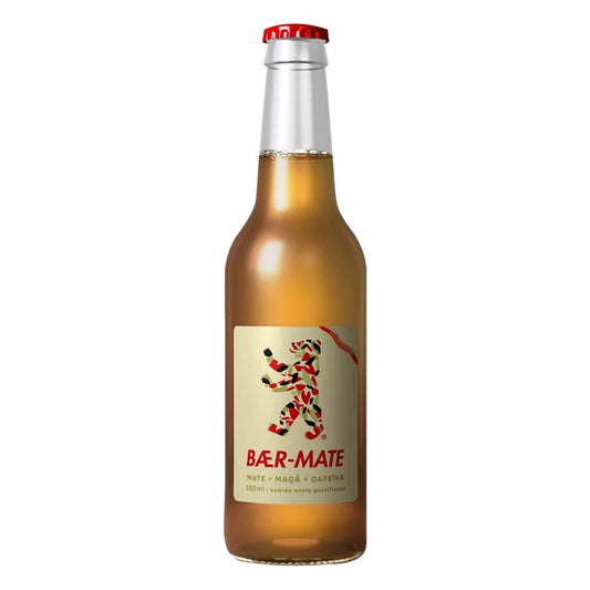 Bebida Mista Gaseificada Mate, Maçã e Cafeína 350ml Baer-Mate