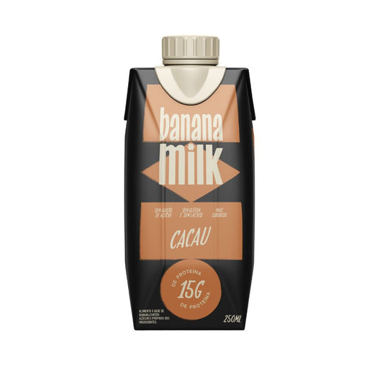 Bebida Vegetal Proteica de Banana com Cacau 250ml Banana Milk