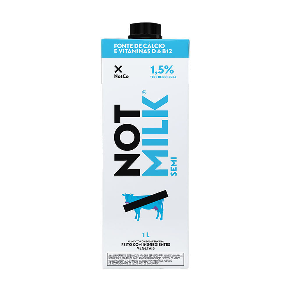 Bebida Vegetal Semi Not Milk 1L NotCo