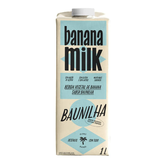 Bebida Vegetal de Banana Sabor Baunilha 1L Banana Milk