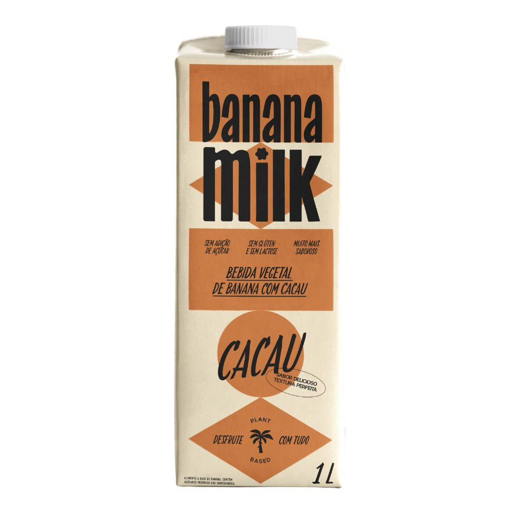 Bebida Vegetal de Banana com Cacau 1L Banana Milk