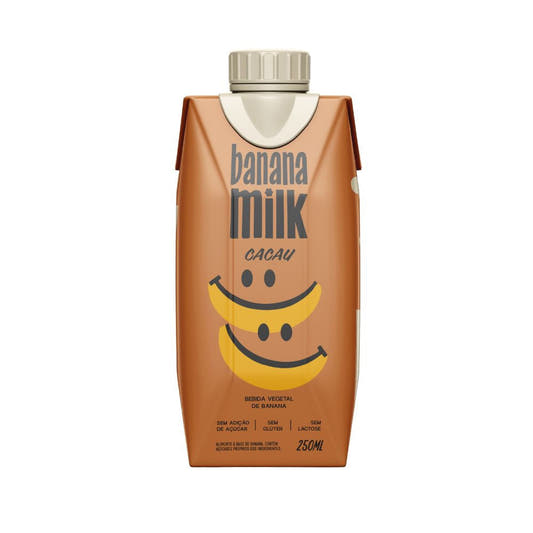 Bebida Vegetal de Banana com Cacau 250ml Banana Milk
