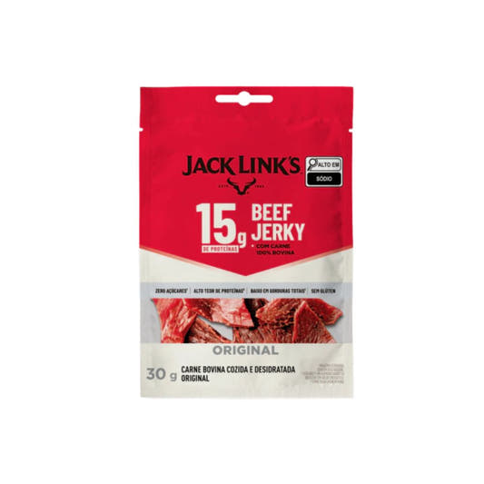 Beef Jerky Original Zero Açúcar e Glúten 30g Jack Links