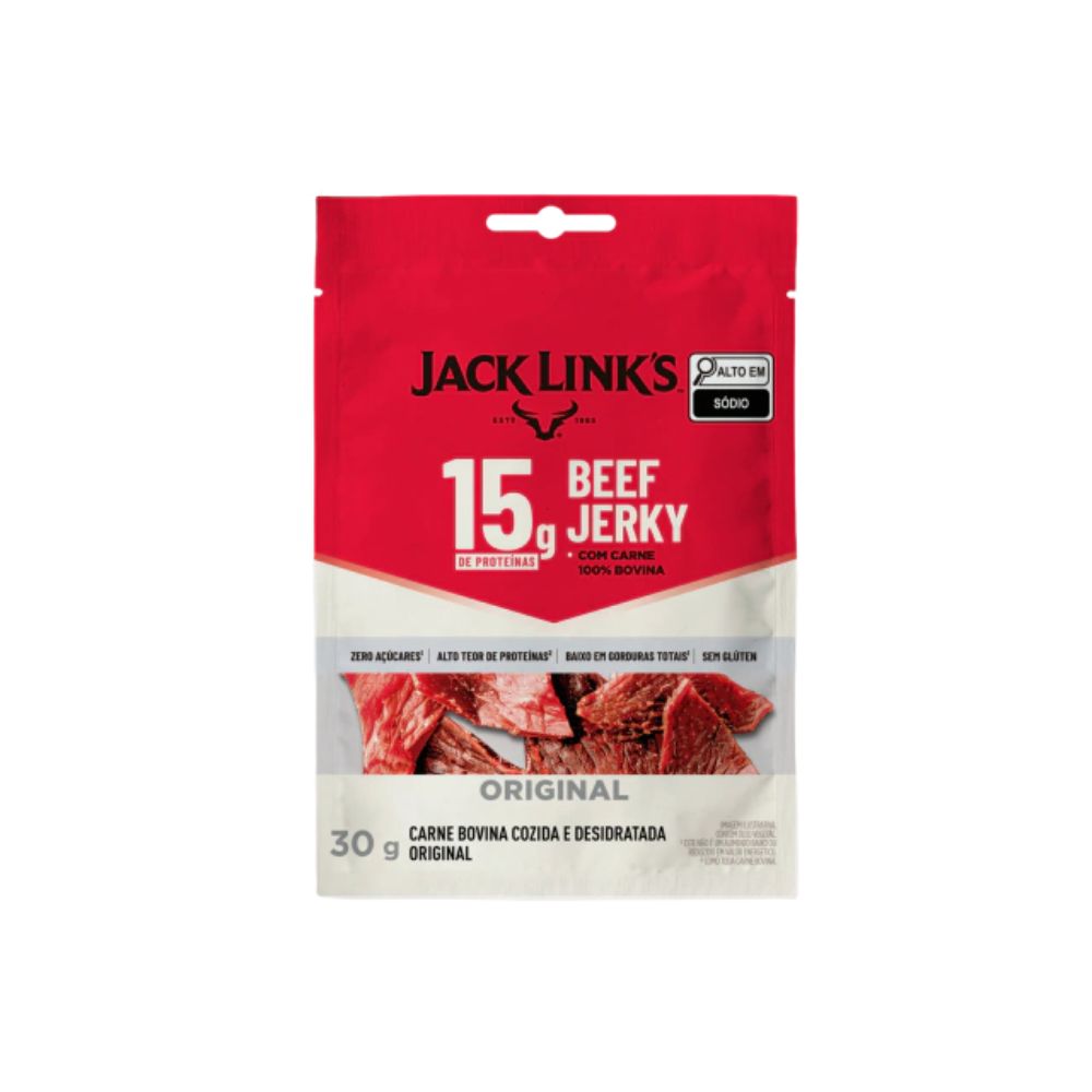 Beef Jerky Original Zero Açúcar e Glúten 30g Jack Links