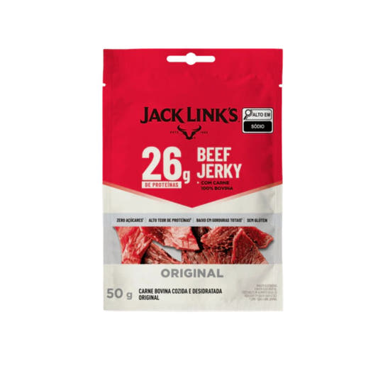 Beef Jerky Original Zero Açúcar e Glúten 50g Jack Links